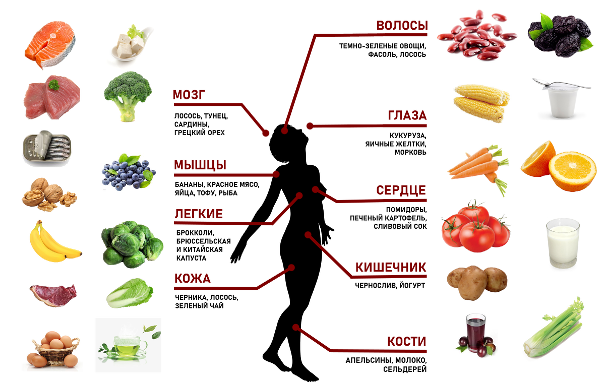 ТОП-30 продуктов для вашего тела
