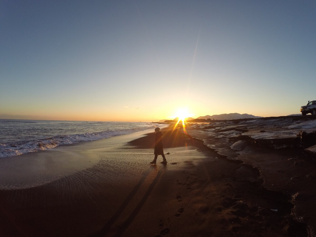 Тихоокеанский берег рядом с Петропавловском-Камчатском
