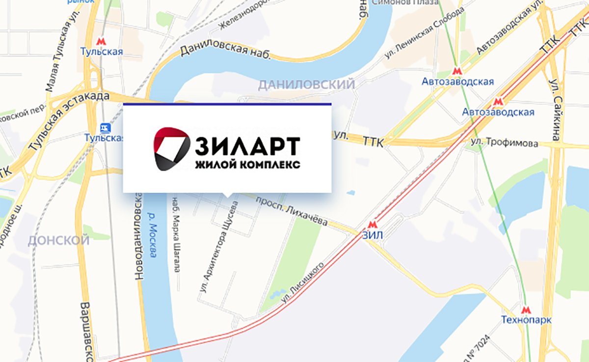 Рядом есть три станции: «Автозаводская», «Тульская» и «Технопарк», в 500 метрах от комплекса - станция МЦК