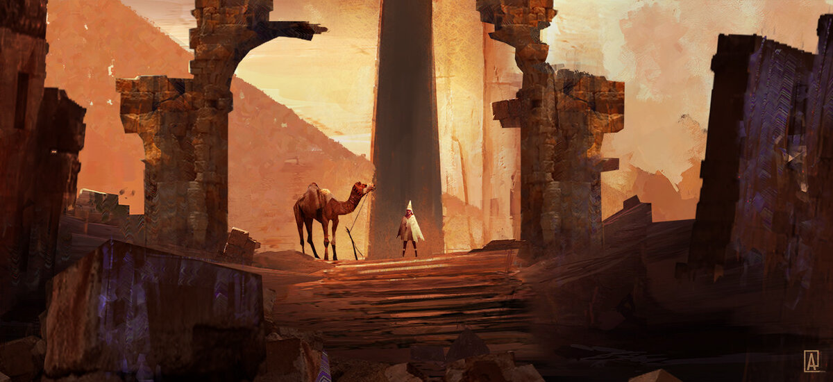 Иллюстрация к рассказу "Безымянный город". Изображение взято из открытых источников.