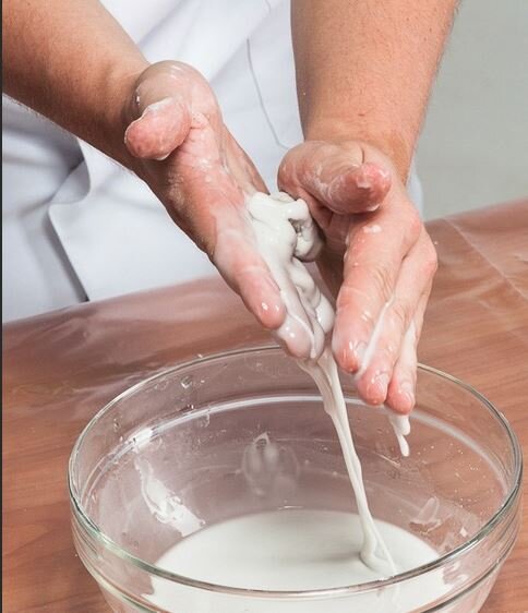 Крахмал с водой