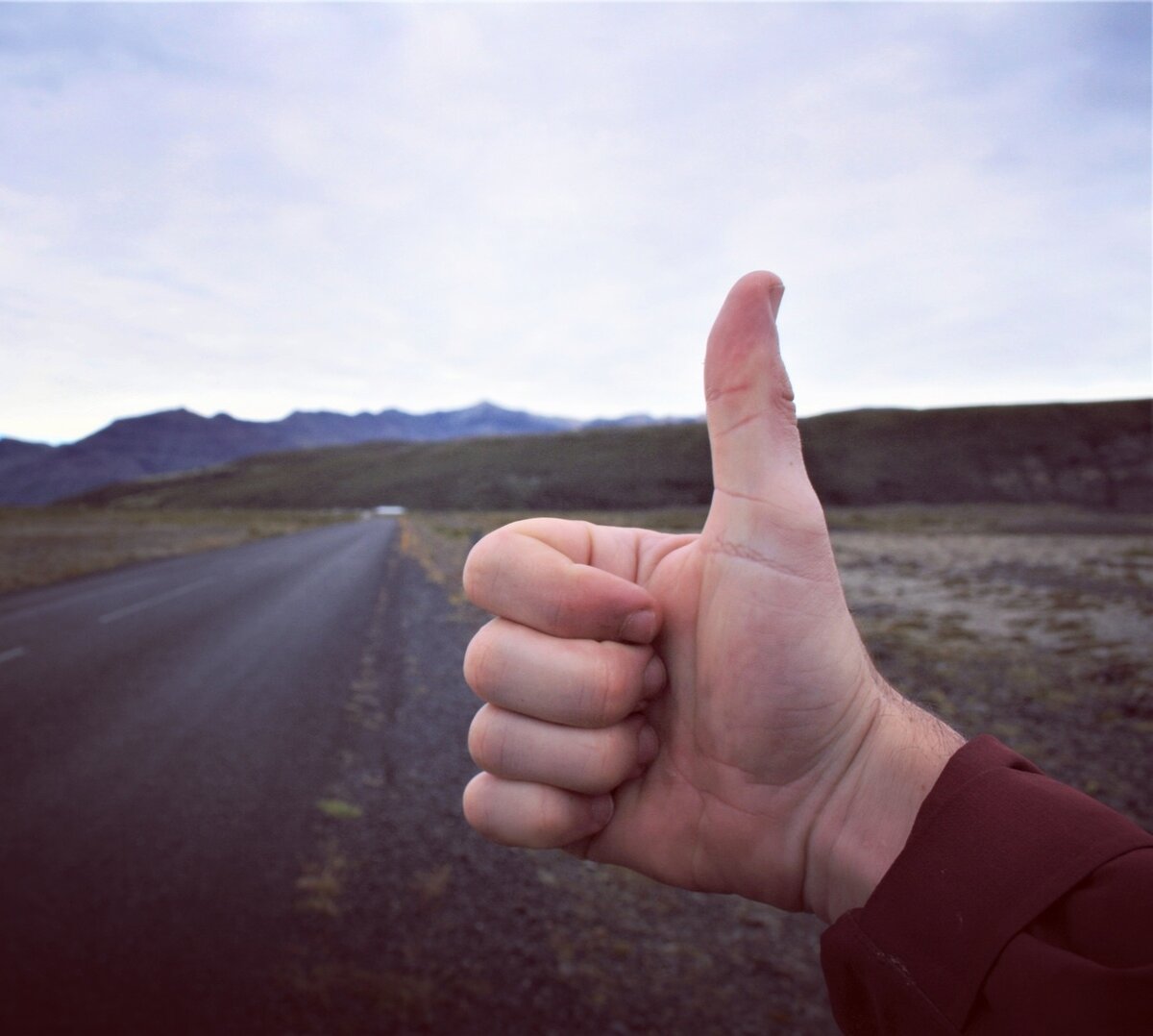 Знак автостопщика