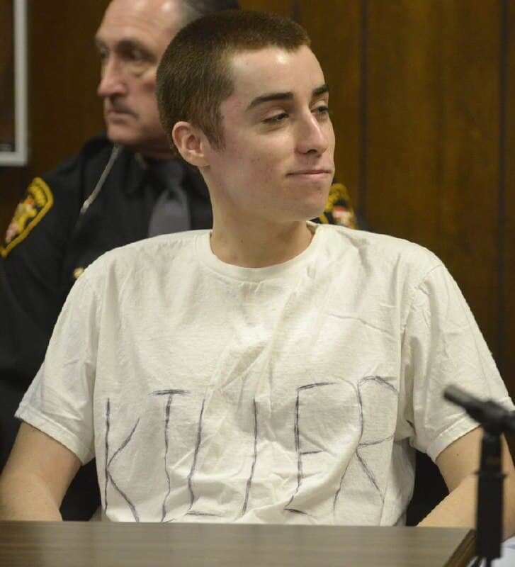 Томас Тиджей Лейн перед оглашением приговора в суде Кливленда в марте 2013 года