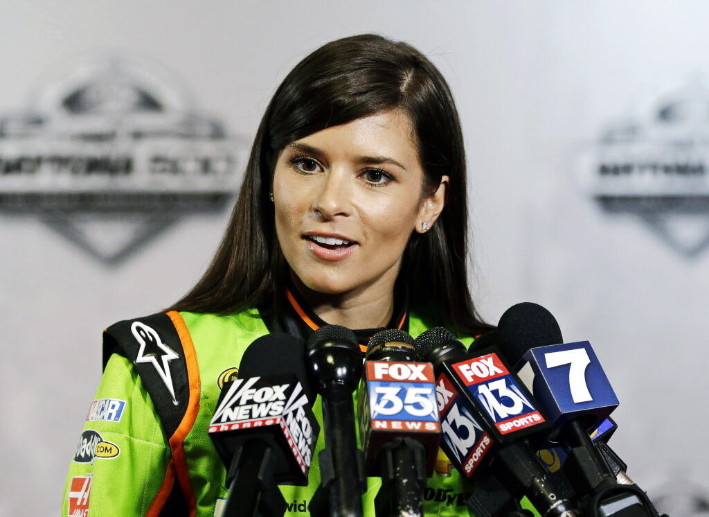 Даника Патрик на пресс-конференции