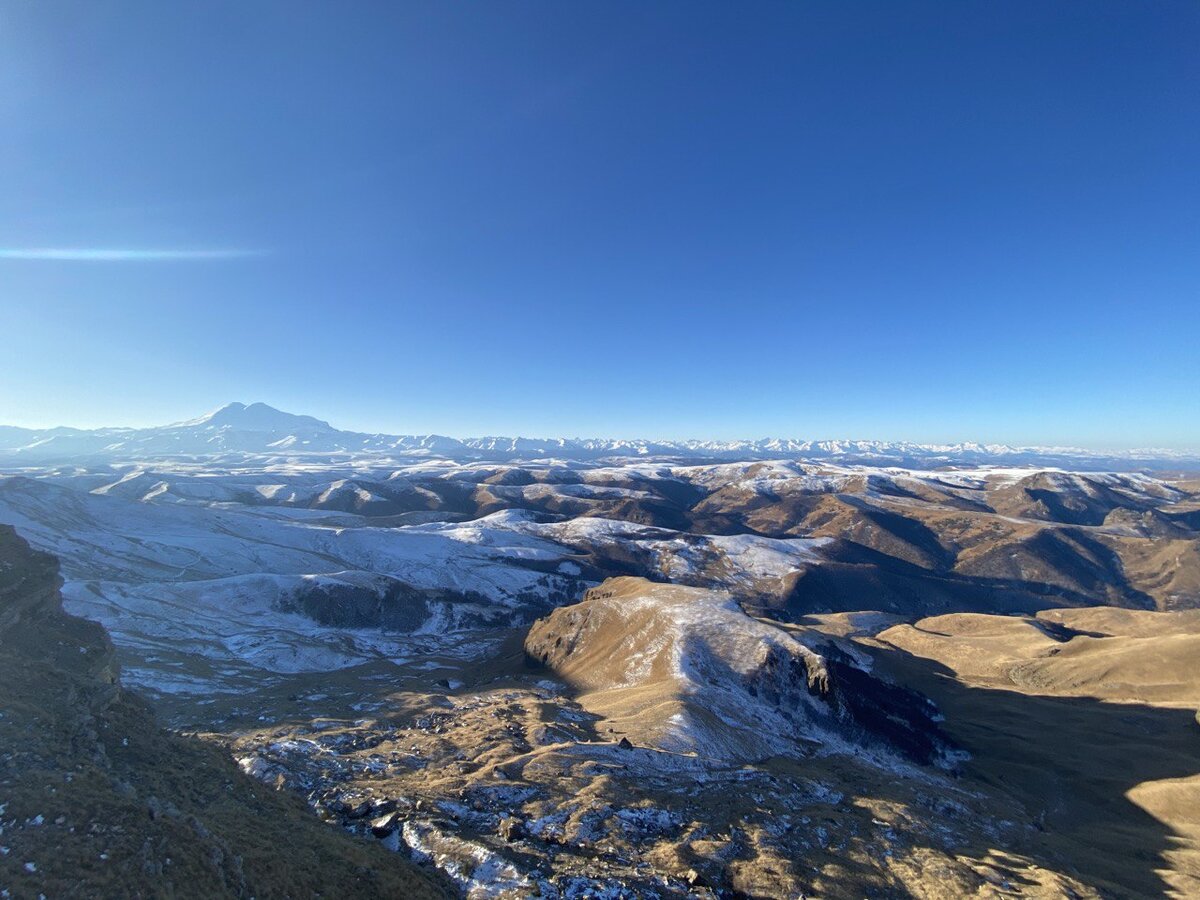 Вид на Эльбрус с Большого Бермамыта