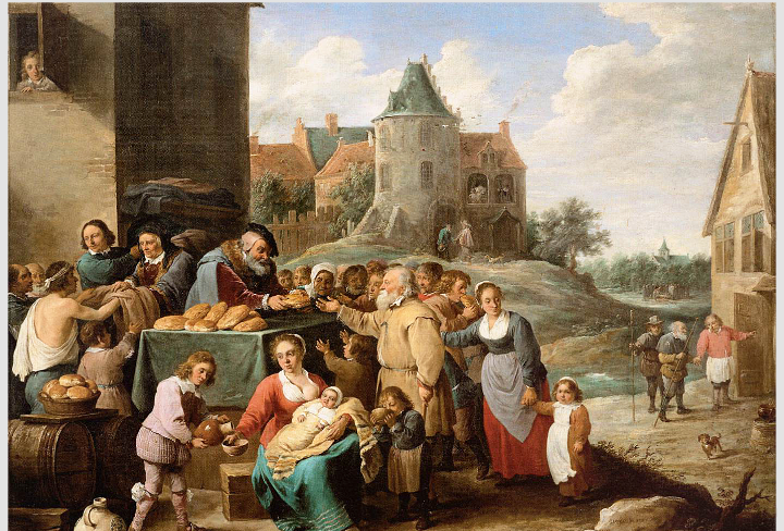 "Аллегория милосердия". Давид Тенирс Младший