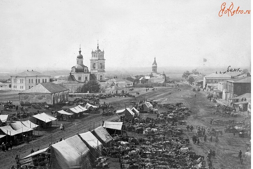 Путивль, рыночная площадь, 1910.
