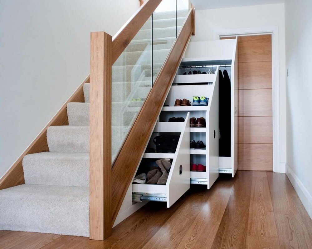 Дизайн лестницы в доме: пример дизайнерской лестницы с фото