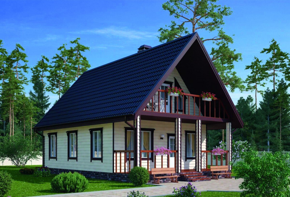 Каркасный дом.