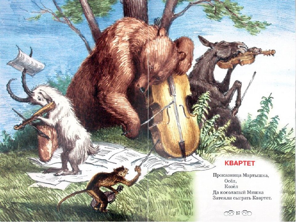 ИЛЛЮСТРАЦИЯ  К  БАСНЕ.  А  ПРЕДСТАВЬТЕ  ЭТУ  ВЕСЕЛУЮ  КОМПАНИЮ  НА  УРОКЕ...