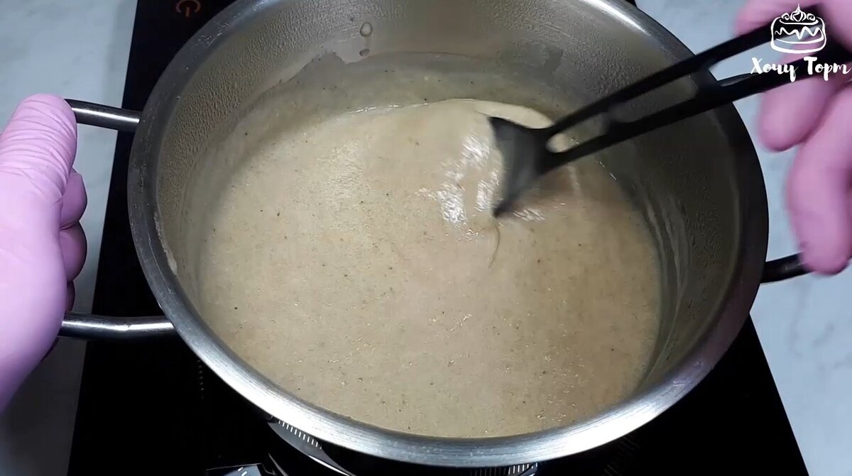 Шоколадно банановый крем