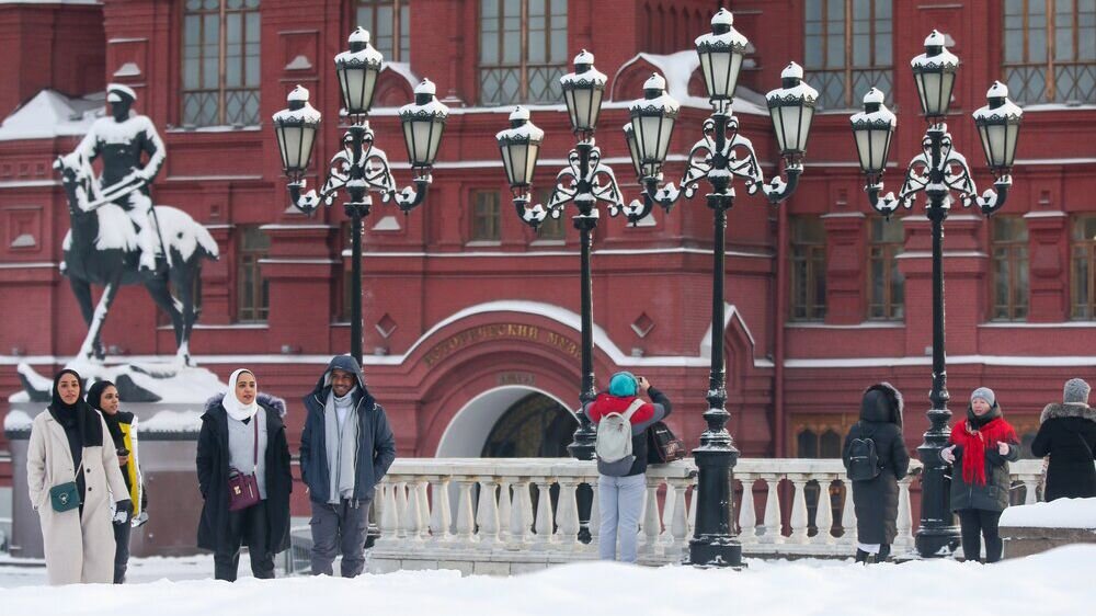 Москва. Красная площадь 17:00. Москва 14 декабря. Морозы в Москве.