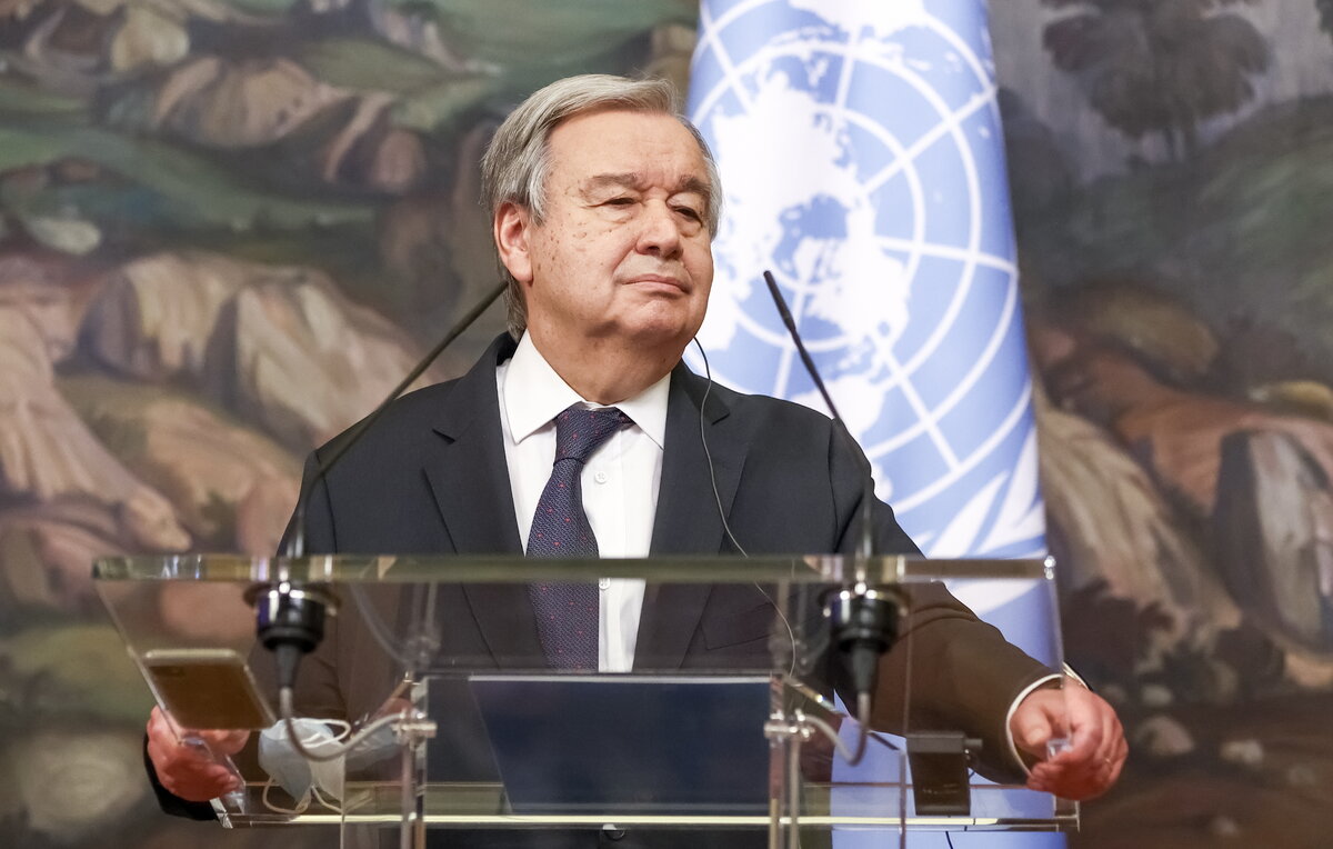    Генеральный секретарь ООН Антониу Гутерриш   Валерий Шарифулин/ТАСС