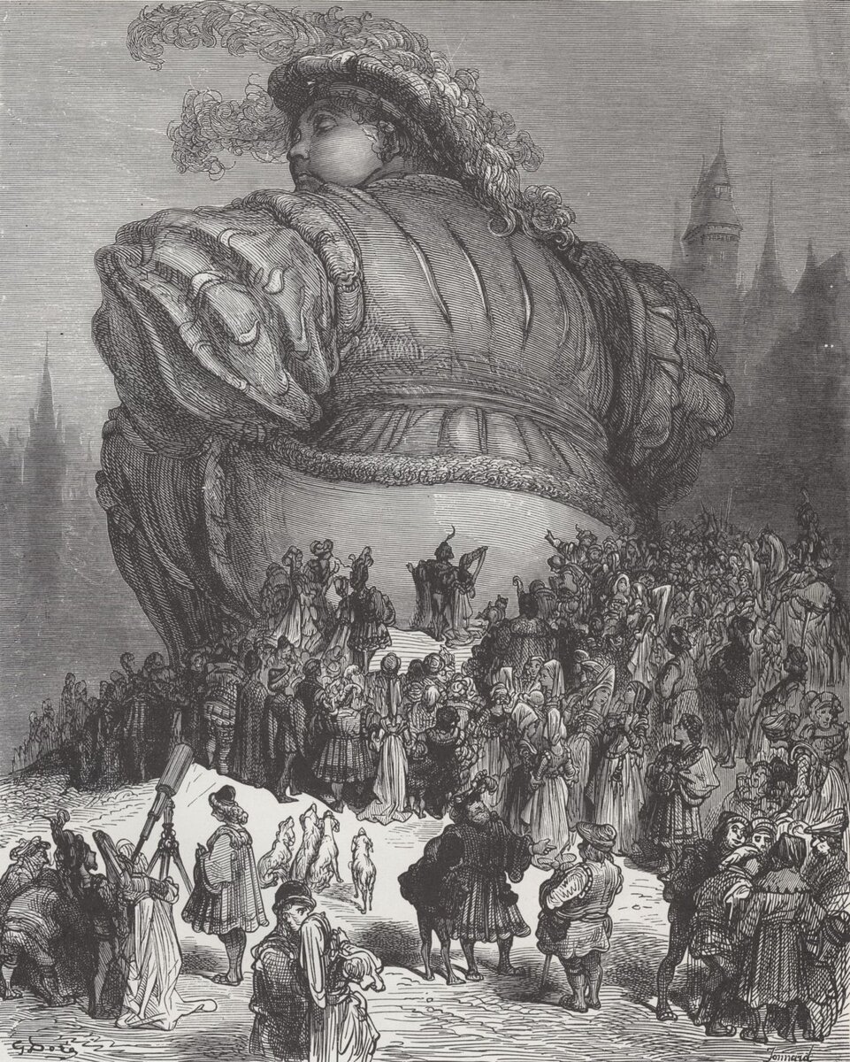 Иллюстрация Гюстава Доре к книге Франсуа Рабле "Гаргантюа и Пантагрюэль". Фото взято с ресурса Яндекс.Картинки