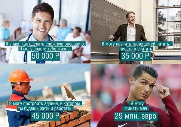 удивительно, что важность профессии для общества не влияет на размер зарплаты, фото из открытых источников 