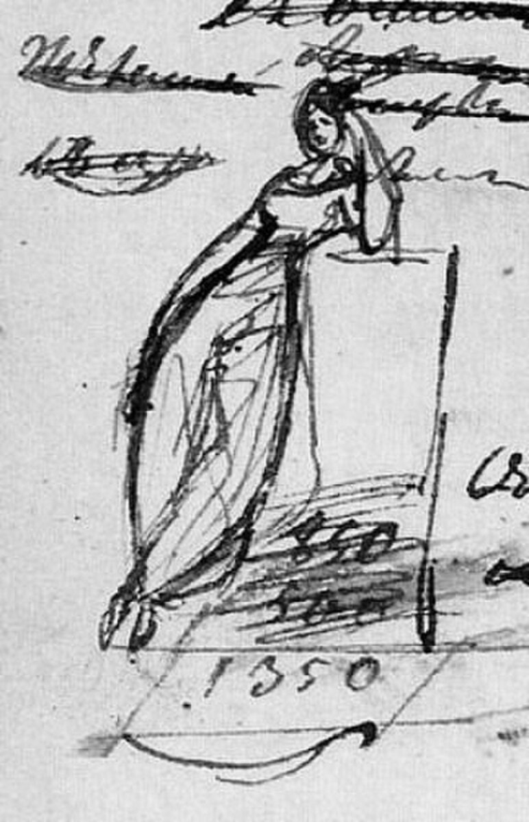 рисунок А. С. Пушкина (1828), Закревская А. Ф.