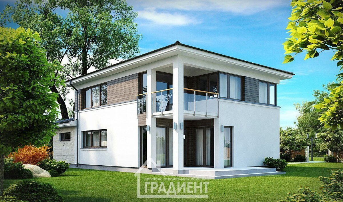 Проект двухэтажного дома G-163 от ПСК ГРАДИЕНТ