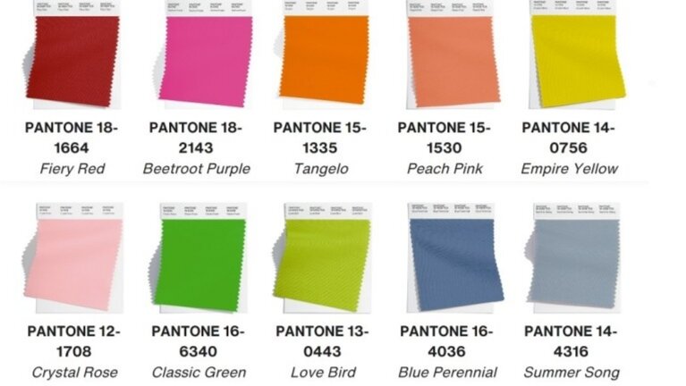 Палитра оттенков 2023 г 