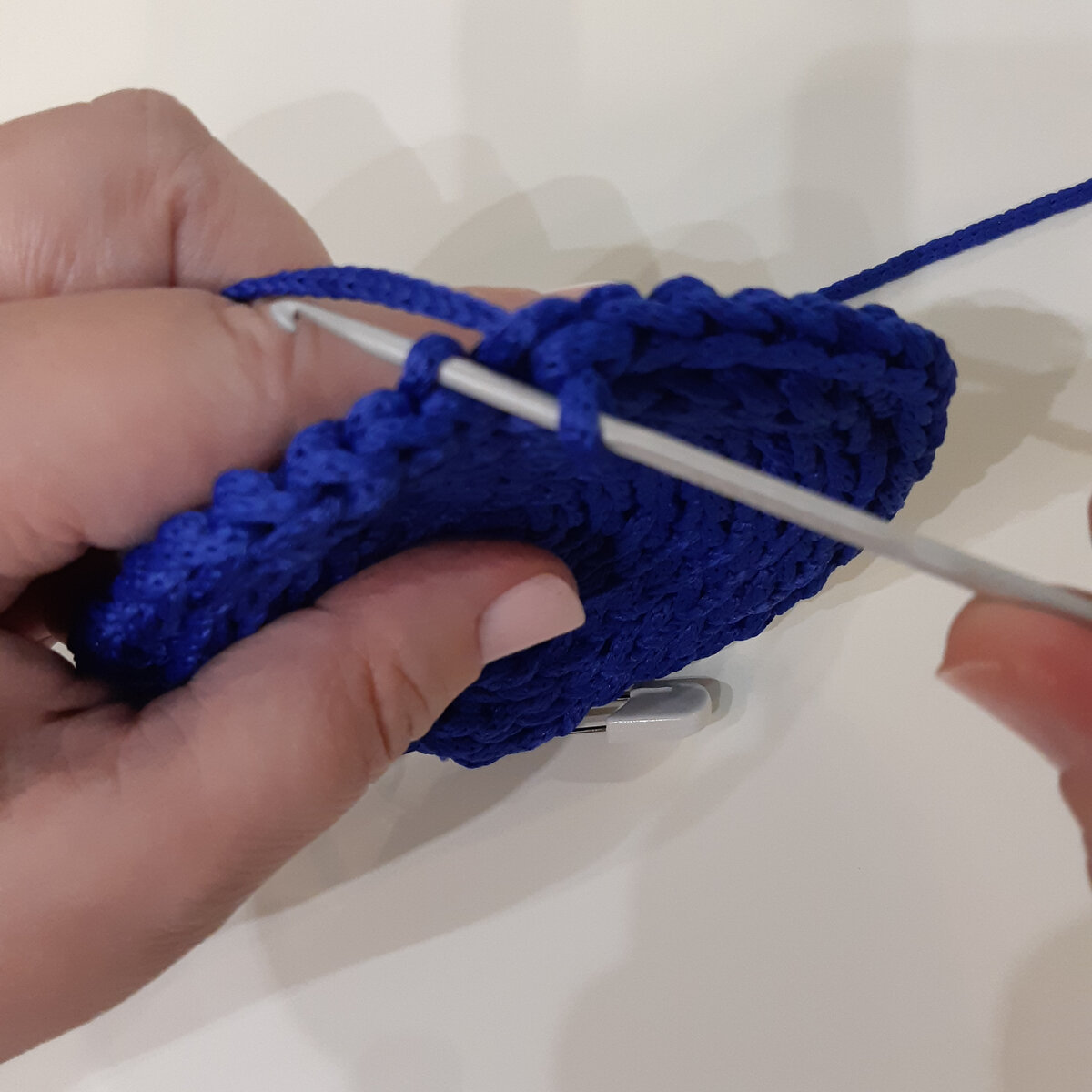 Процесс вязания