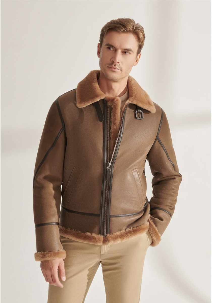 Мужская дубленка Black Noble