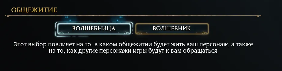 Так сказать вкладка "Общежитие". Живи хоть мужским персонажем в женской общаге.