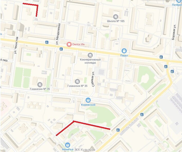 Гражданской войны - 3-ей Пятилетки (Екатеринбург) © Яндекс