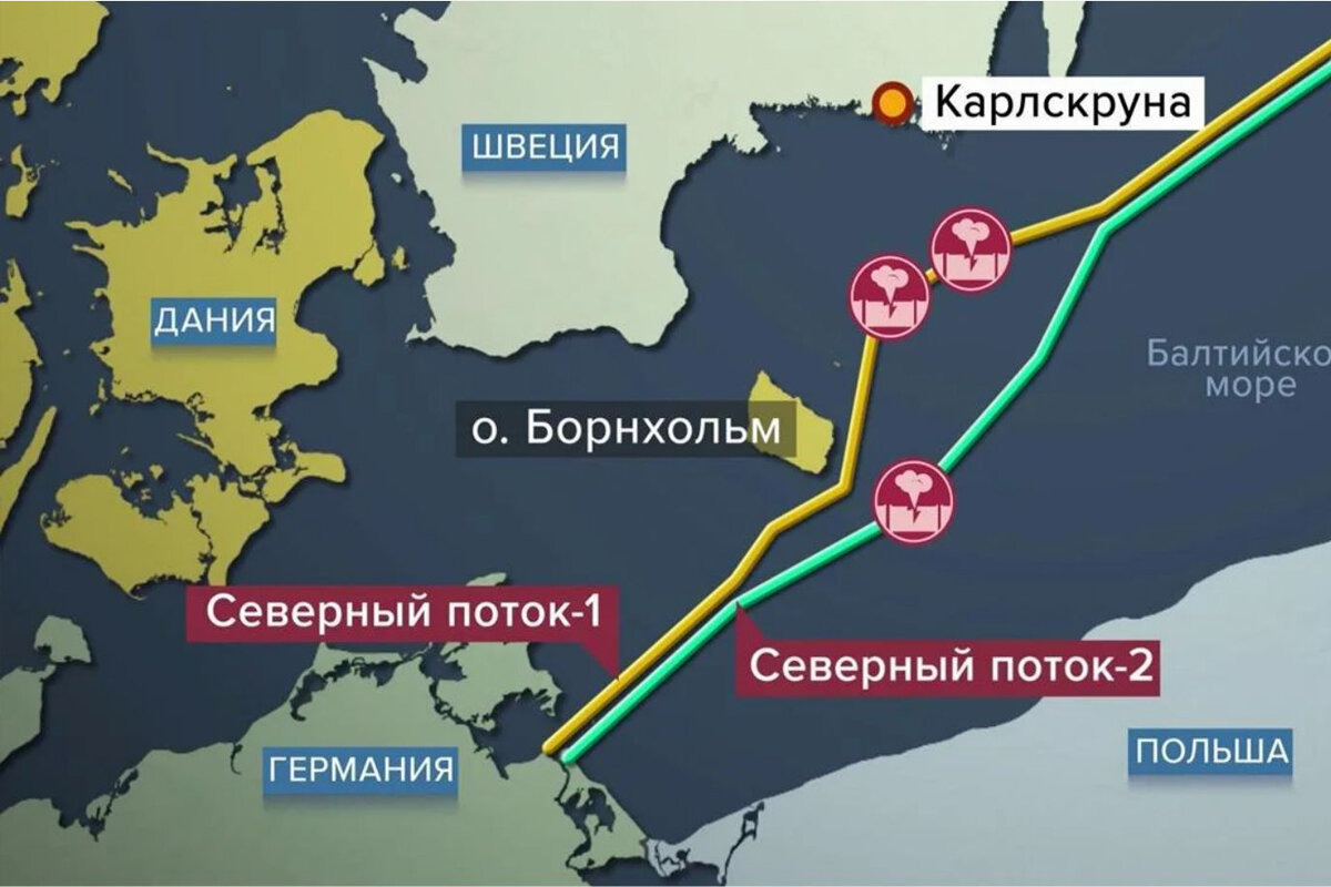 Схема северный поток 2 газопровод на карте