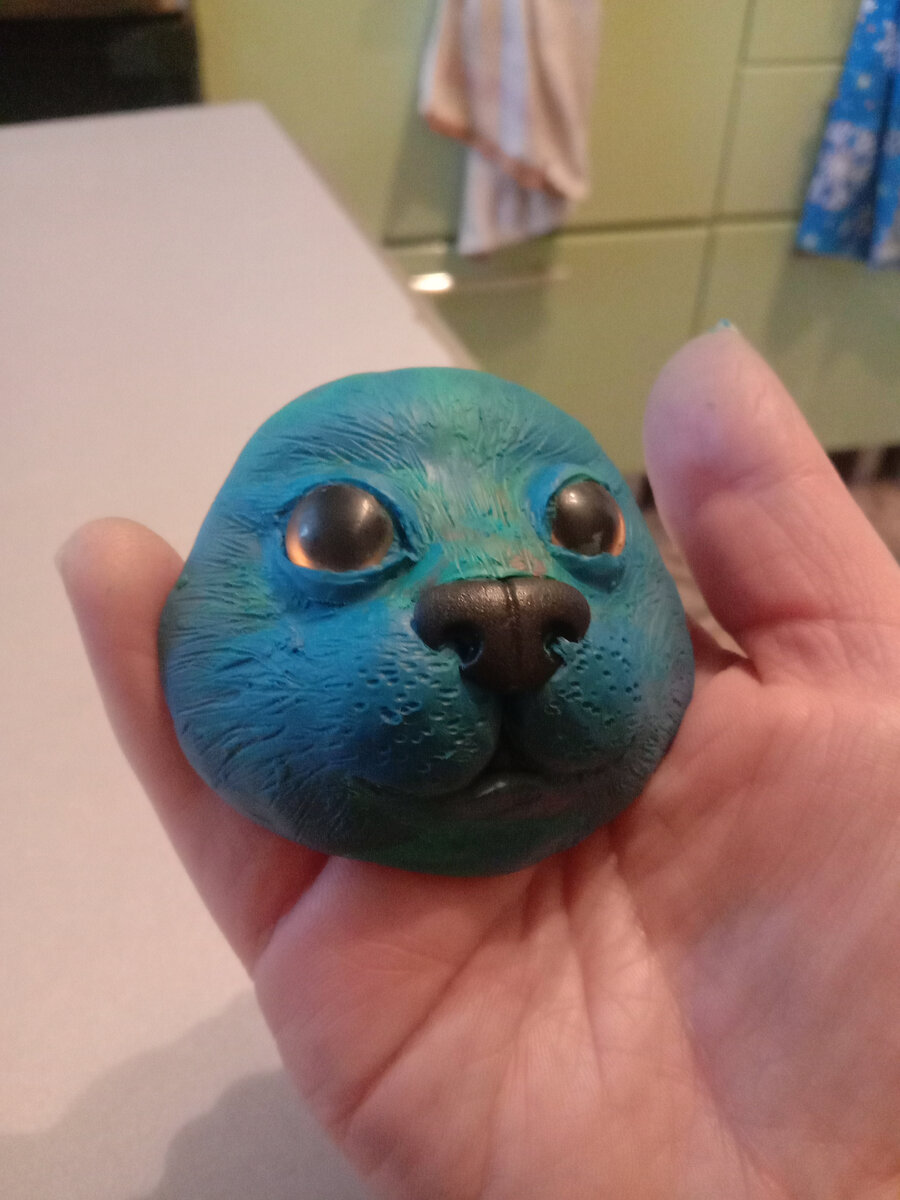 смешная пластилиновая мордочка