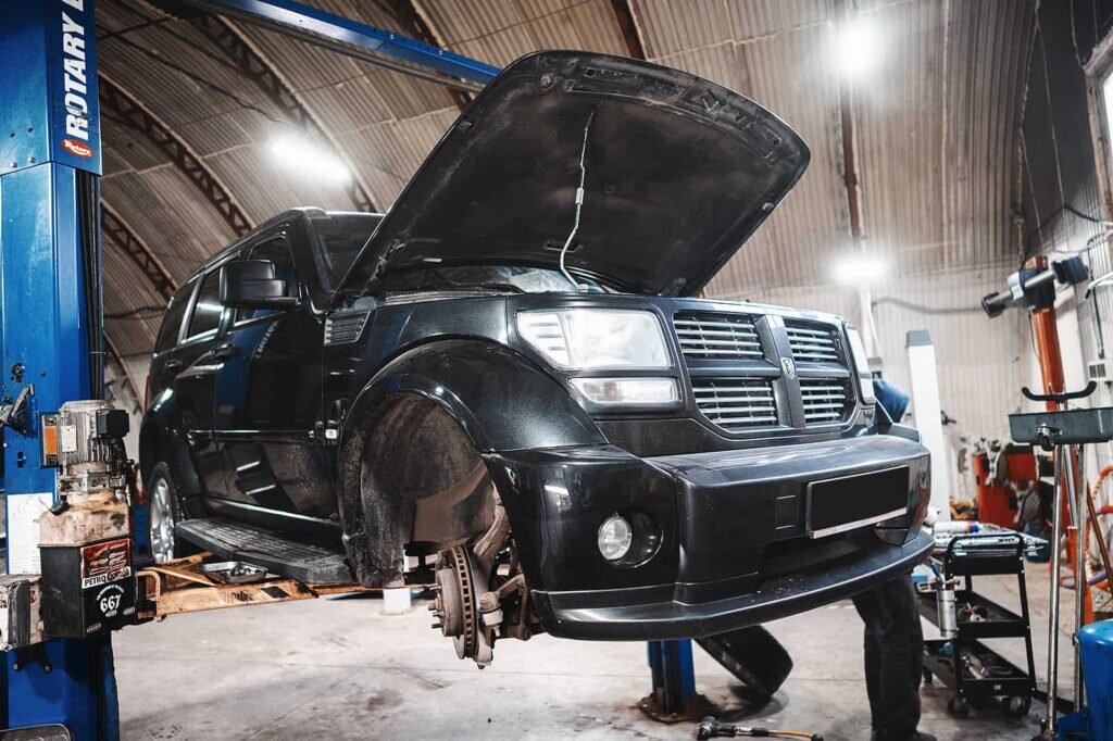 Готовим Додж Нитро к процедурам