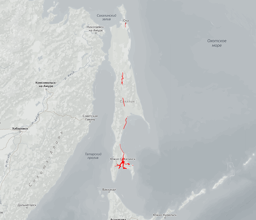 Туры по Сахалину карта