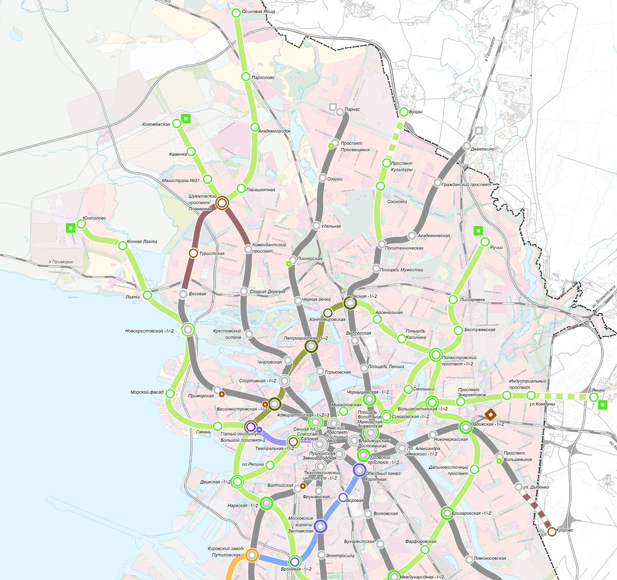 Да, это карта с сайта комитета по развитию транспортной инфраструктуры Санкт-Петербурга 