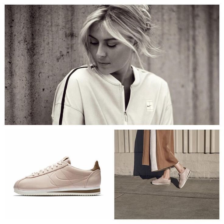 Пудровые кроссовки