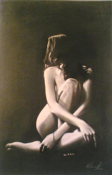 "Лунный свет" Пастель Размер: 55 x 35 см, 2013г.