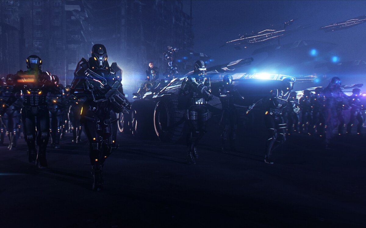 За галактику.