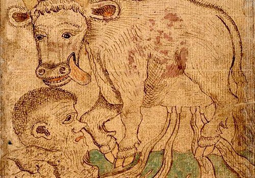 Аудумла и Бури. Иллюстрация из открытых источников. 