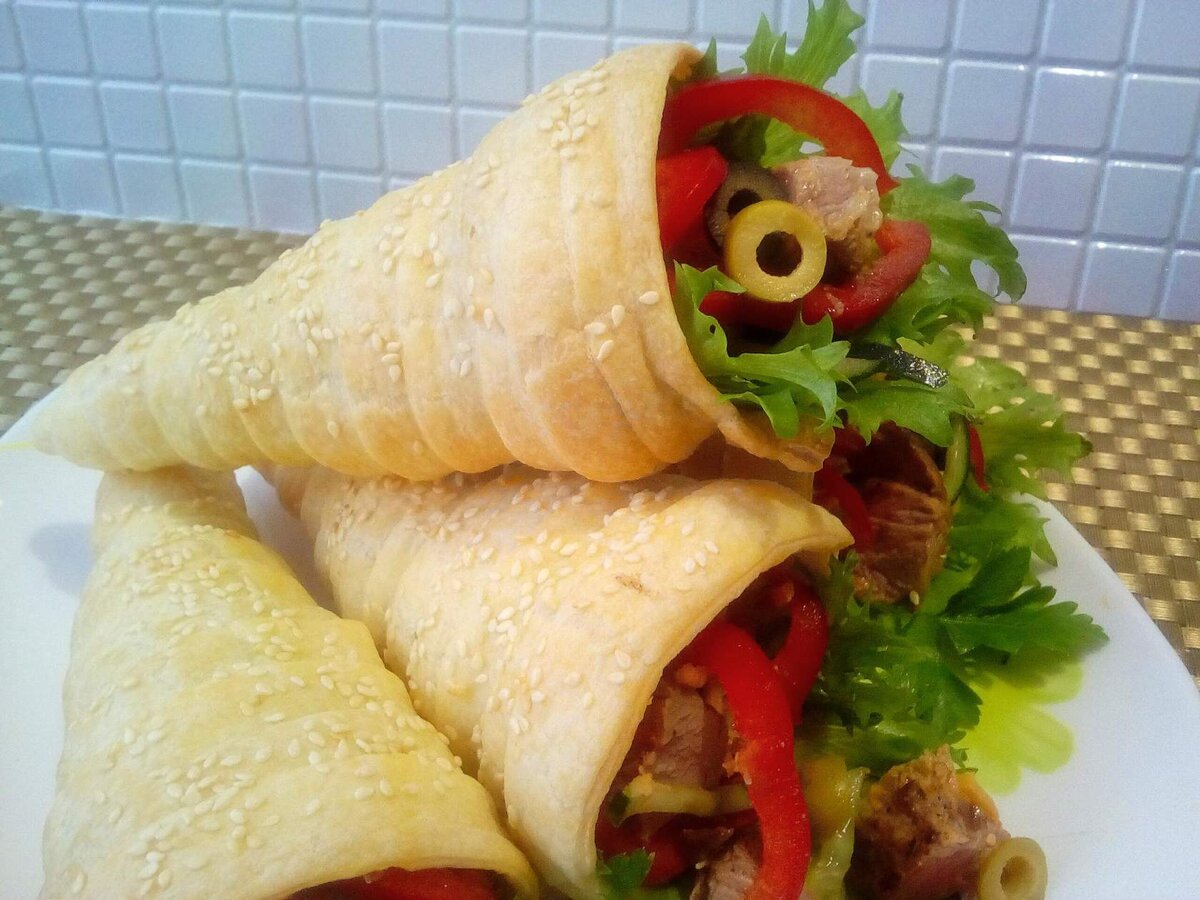 Кулечки из лаваша