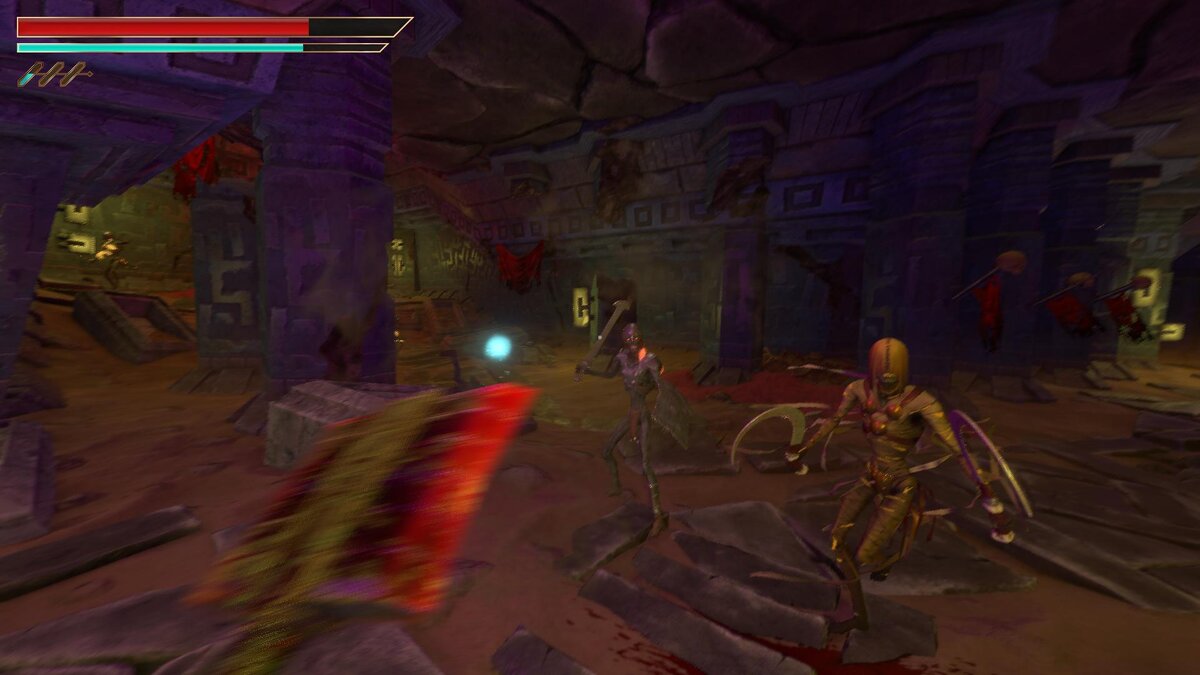 Чем дальше, тем больше врагов нападают на нас одновременно.
