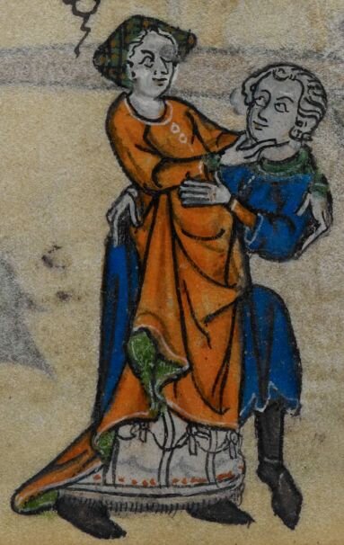 Любовники, книжная миниатюра. Собрание Британской библиотеки. (сс) Wikimedia Commons 