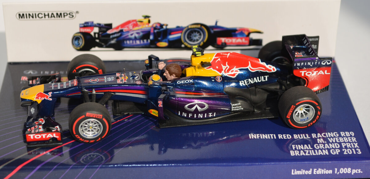 Общий вид модели Infiniti Red Bull Racing RB9