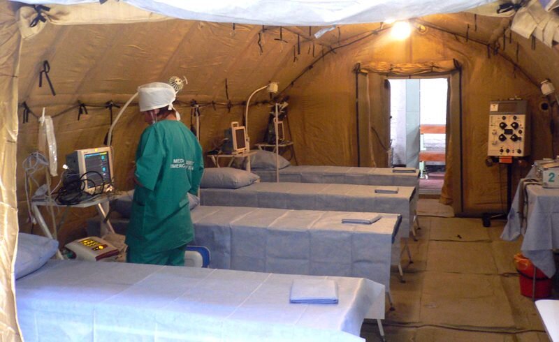 Полевой госпиталь для больных коронавирусом вахтовиков