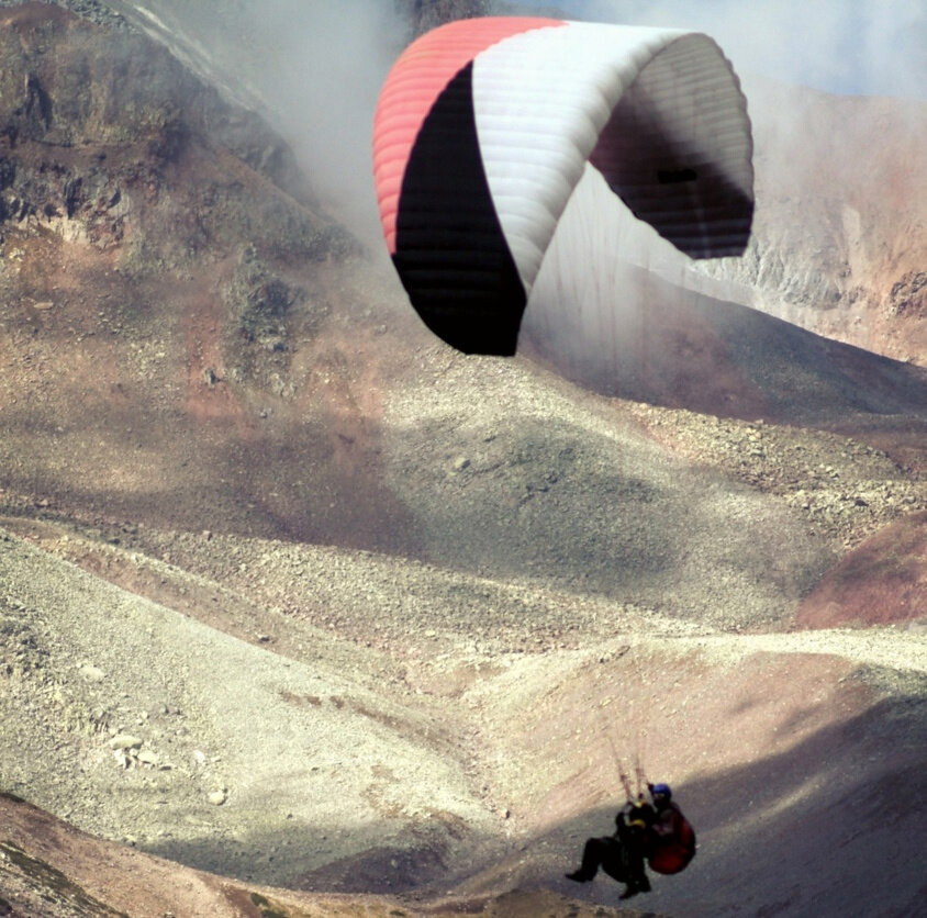 Волшебство полёта в горах