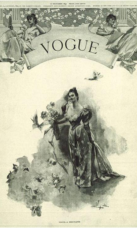 Обложка самого первого номера VOGUE (1892г. США)