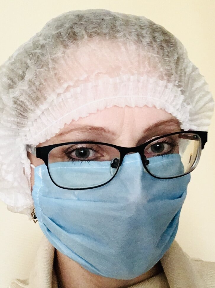 Правильно надетая медицинская маска. Фото автора.  