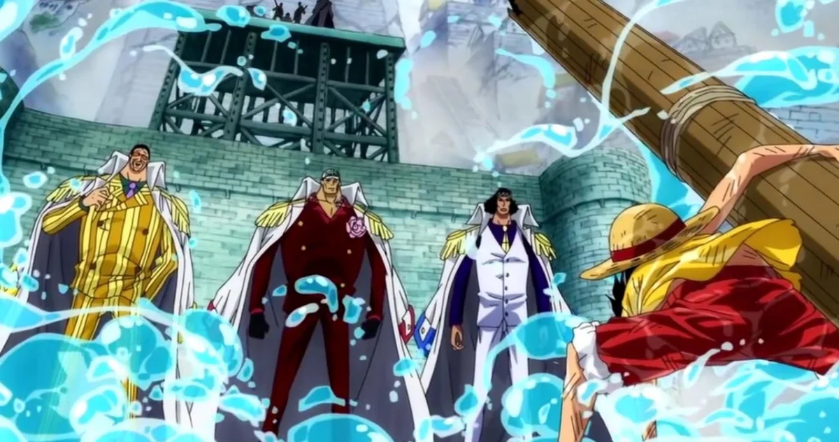 Кадр из 474 эпизода One Piece «The Order to Perform the Execution is Given — Break through the Encircling Wall!»