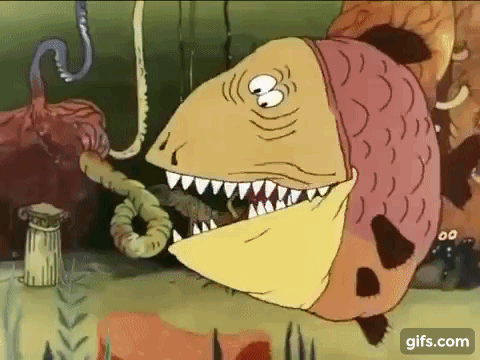 Кадры из мультфильма “Ух ты, говорящая рыба!”