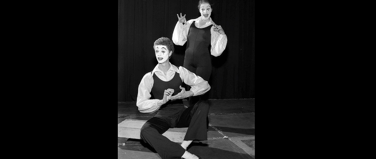 Мимы Даг Джонс и Соня Гай. 1981 год. Дагу 21 год