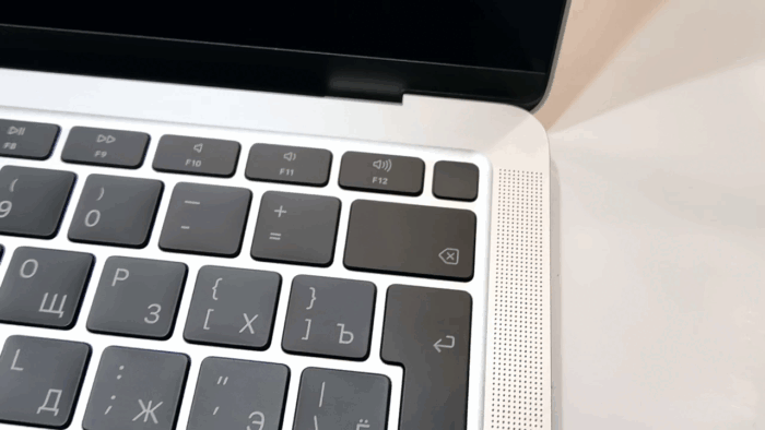 Работа сканера отпечатка пальца в Matebook X