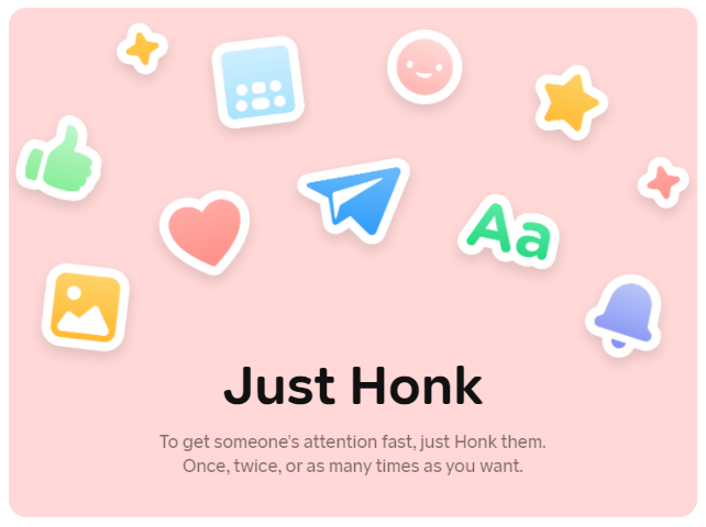 Скриншот honk.me