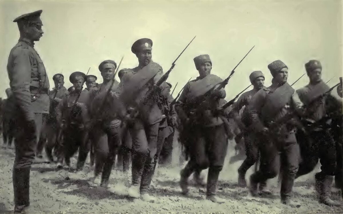 Атака русской пехоты 1914