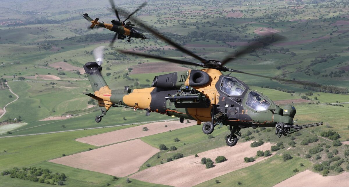 Ударный вертолёт T129 ATAK. источник: TAI